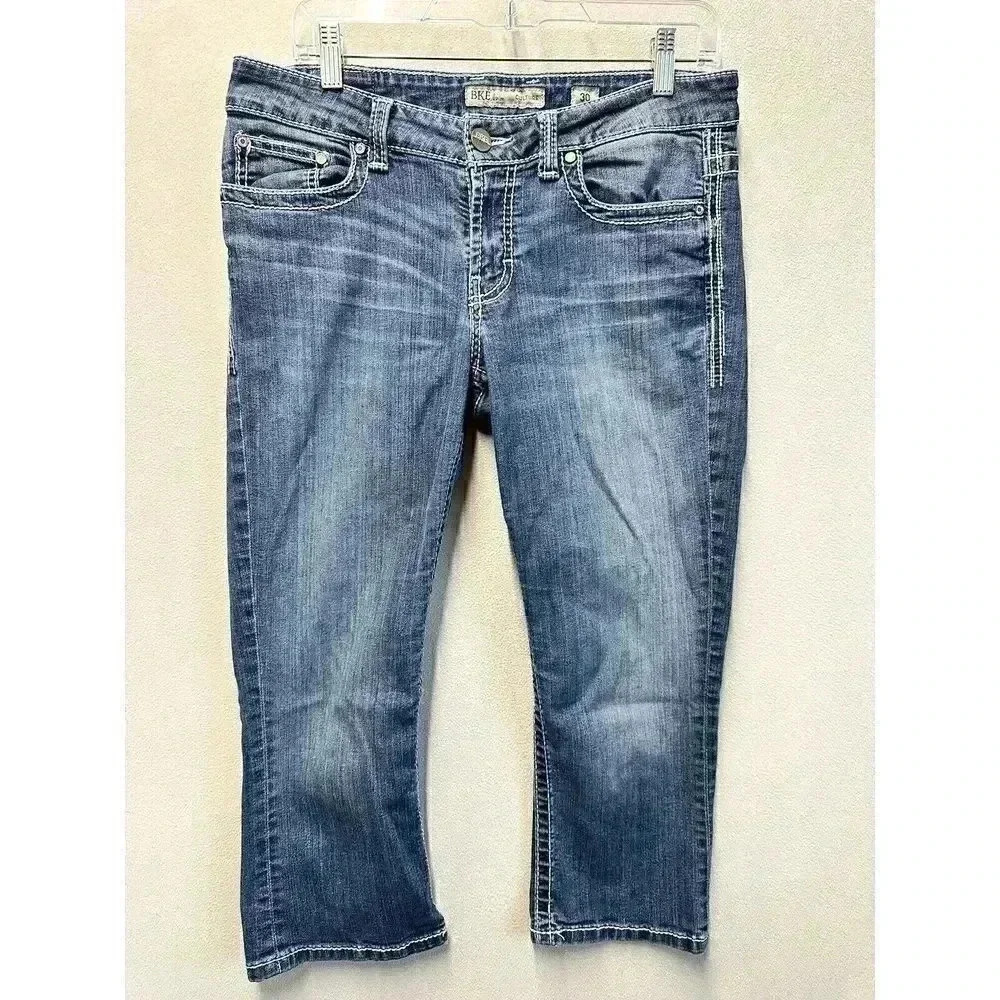 BKE Buckle‎ Jeans Women's Size 30 Blue Capri Culture Low Rise Denim